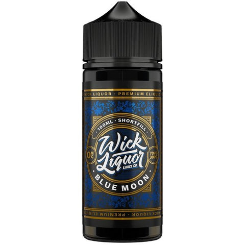Buy cheapest online Wick Liquor 100ml E-liquids Shortfill Blue Moon at lowest price in uk