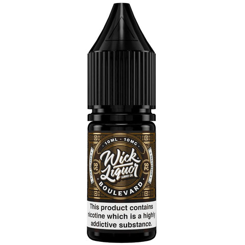 Buy cheapest online Wick Liquor Nic Salts 10ml E-liquids - Box of 10 Boulevard Shattered at lowest price in uk