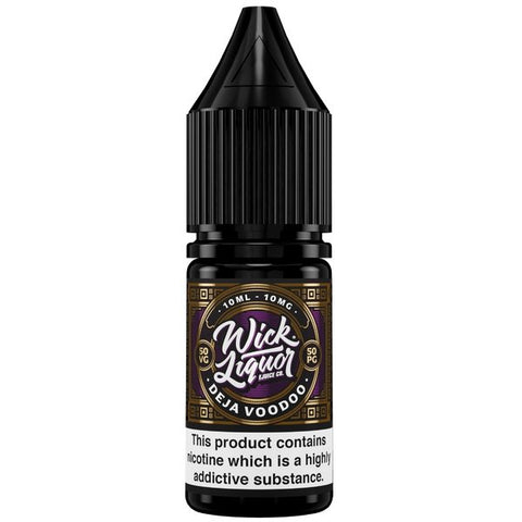 Buy cheapest online Wick Liquor Nic Salts 10ml E-liquids - Box of 10 Deja Vadoo at lowest price in uk