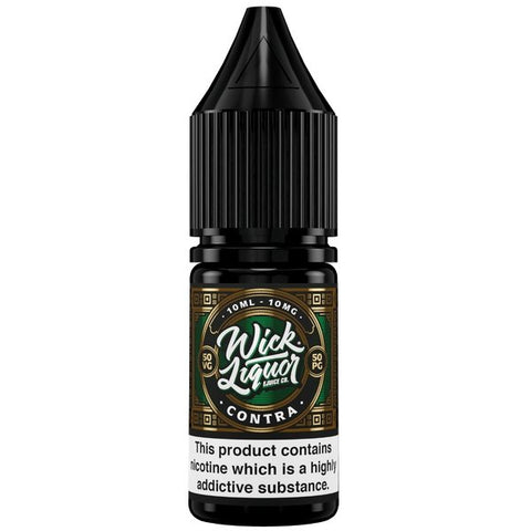 Buy cheapest online Wick Liquor Nic Salts 10ml E-liquids - Box of 10 Contra at lowest price in uk