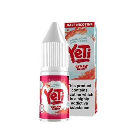 Buy cheapest online Yeti 10ml Nic Salt (Pack of 10) Strawberry 10mg at lowest price in uk