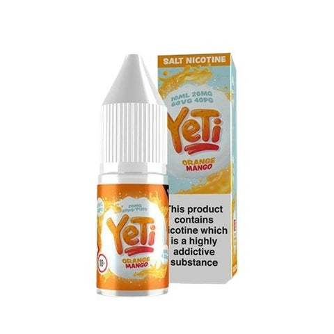 Buy cheapest online Yeti 10ml Nic Salt (Pack of 10) Orange Mango 10mg at lowest price in uk