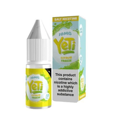 Buy cheapest online Yeti 10ml Nic Salt (Pack of 10) Citrus Freeze 10mg at lowest price in uk